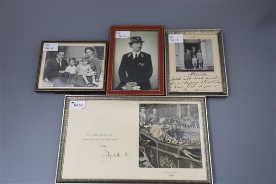 A collection of signed Royal connection photographs